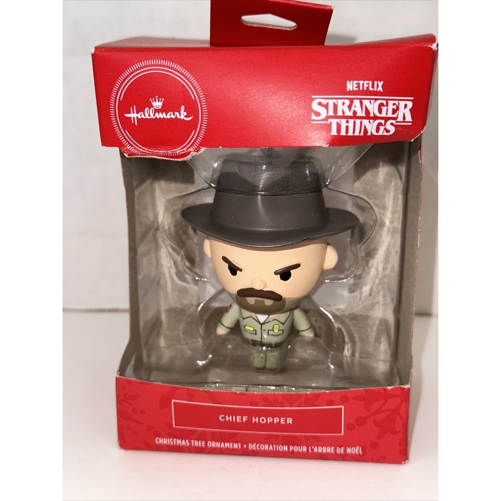 Hallmark Stranger Things Chief Hopper Christmas‎ Ornament Netflix 2020 Box Wear